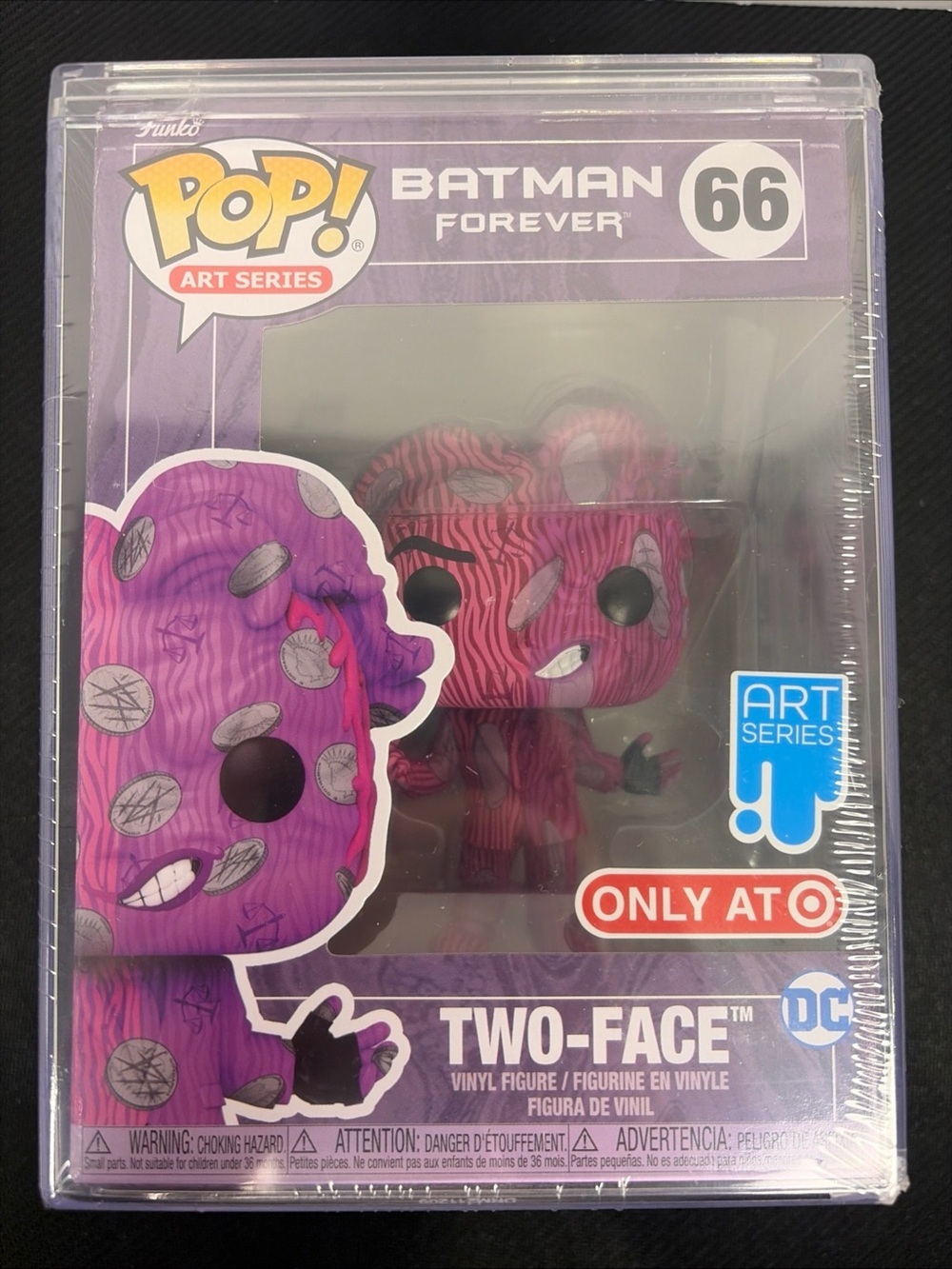 Funko Pop! Art Series Two-Face #66 Batman Forever Target Exclusive w/ Hard Stack